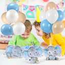 6 Sets Balloon Stand Kit for Table Elephant Baby Shower Tables Centerpiece with Balloon It's a Boy Baby Shower Decor for Elephant Theme Gender Reveal Birthday Party Decoration Supplies