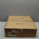 20" Golden Drum Chandelier with White Linen Lampshade 4-Light Modern Farmhouse Chandelier Light Fixture for Dining Room, Kitchen Island, Foyer, Entryway Bedroom