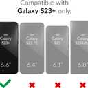 Crave for Samsung Galaxy S23 Plus Case, Shockproof Protection Dual Layer Case for Samsung Galaxy S23 Plus (6.6 inch) - Black