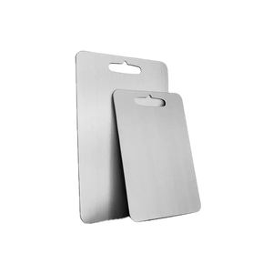2 PCS 304 Stainless Steel Cutting Board For Kitchen, Non-Staining&Odor-Free, Burr-Free Edges, Dishwasher Safe, Non Toxic Cutting Board