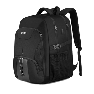 Extra Large Backpack for Men 50L,Water Resistant 17.3 inch Travel Laptop Backpack with USB Charging Port,TSA Friendly Big Business Anti Theft Computer Bag Work College School Bookbags Gifts,Black