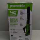Greenworks 24V (110 MPH / 450 CFM / 125+ Compatible Tools) Cordless Brushless Axial Leaf Blower, 4.0Ah Battery and Charger Included