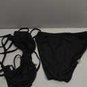 SherryDC Women's Cheeky V Cut Bikini Set Sexy 2 Piece Swimsuit String High Cut Bathing Suit, XL