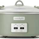 Crock-Pot Locking Lid 6qt Cook and Carry Programmable Slow Cooker Moonshine Green