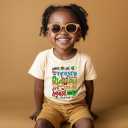 Kids Christmas Shirt  Toddler Boys Girls Holiday Outfit Santa Snowman Gingerbread Tree Gift T-Shirt 2T-8T (Yellow)