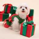 Fitwarm Christmas Dog Costume Dress, Funny Dog Holiday Outfit, Doggy Clothes for Small Dogs Girl, Pet Apparel, Green, Red, XXS (Gift)