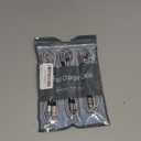 Multi Charging Cable 4ft 3Pack 3 in 1 Charger Cord, Multiple Usb C Port Rapid Nylon Braided Cable USB Charging Cable Multi Phone Charger Cord with Type C Micro Lightning USB Connectors for Cell Phones (White/Silver-4ft)