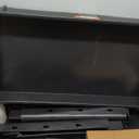 VEVOR Utility Service Cart, 2 Shelf 550LBS Heavy Duty Plastic Rolling Utility Cart with 360 Swivel Wheels (2 with Brakes), Large Lipped Shelf, Ergonomic Storage Handle for Warehouse/Garage/Cleaning