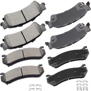 cciyu D785 D792 Ceramic Front Rear Brake Pad Set Fit For Chevy Astro,Avalanche,1500,Silverado,1500 HD,Suburban,1500,Tahoe,For GMC Safari,Sierra,1500,Sierra,1500 HD,Yukon,Yukon XL,1500