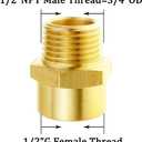 Joywayus 1/2 inch Thread Float Ball Valve Floating Ball-cock Tank Ballcock Fittings Automatic Water Level Control Switch