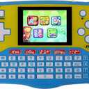 Kids Tablet/Baby Learning Pad with 102 Activities/Toddler Tablet with ABC/Words/Music/Math Interactive Educational Electronic Toys Gifts Handheld Game for Preschool Boys Girls Ages 3-12 (Blue-)