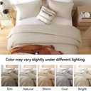 ROSGONIA King Size Comforter Set Light Khaki,3pcs King Comforter Set(1 Khaki Comforter & 2 Pillowcases) All Season Lightweight Bedspread Blanket Quilt, King Comforter 104"x90"