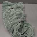 CozyLux Fluffy Queen Comforter Set - Super Soft Faux Fur Sage Green Comforter Queen Size, Winter Warm Fleece Bedding Set, 3 Pieces Plush Fuzzy Bed Set (1 Shaggy Comforter, 2 Pillowcases)