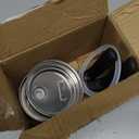 Aieve Stainless Steel Mason Jar Pour Spout Lid, 2 Pack Wide Mouth Mason Jar Pitcher Flip Cap Lids with Handle for Ball Jar Lids (3.38 inch)