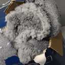 Bedsure Gentlesoft Sherpa Fleece Easter Throw Blanket for Couch - Fluffy & Cozy Cable Jacquard Tufted Throw for Women Gift and Home Decor, Thick and Warm Blankets for Winter, Grey, 50x60 Inches