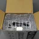 12 PACK Multiuse Clear Plastic Storage Bins for Organizing w/ Labels - Home, Kitchen, Bathroom, Office, Pantry Cabinet Shelf Organizer Bins - SOHO Collection, RV, Fridge Organization Containers (Medium)