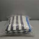 VitalCozy 4 pack Cotton Pool Beach Towels Bulk 30 x 70 Inch Cabana Stripe Oversized Basics Turkish Pool Bath for Hotel Swimming Bathroom(Assorted Color)