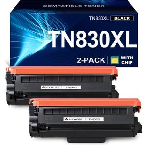 TN830XL Toner Cartridge Compatible Replacement for Brother DCP L2640DW L2647DW HL L2420DW L2460DW L2460DWXL L2465DW L2480DW L2865DW MFC L2820DW L2900DWXL L2980DW (2 Black)