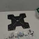 WALI Adapter Plate for TV Mount, Monitor Mount, 200x200 Universal Mount, Convert 75x75, 100x100 to 200X100, 200x200 mm Mounting Holes Patterns (ADP202), Black