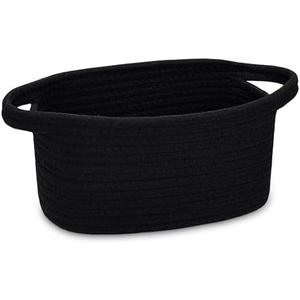 ABenkle Small Storage Basket, Mini Basket, Cute Tiny Cotton Rope Woven Shelf Basket, Boho Decorative Toy Storage Bin Gift Basket