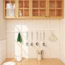 Spring Tension Curtain Rod for Windows 31 to 54 inch White Small Tension Rod Adjustable Spring Curtain Rods No Drilling Short Tension Rod for Kitchen, Closet, Bathroom, Bookshelf