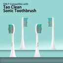 YMPBO 10 Pack Toothbrush Replacement Heads Compatible with TAO Clean Sonic Toothbrush Adults, Tooth Brush Head Toothbrush Heads Refill, Medium Bristles, Whitening
