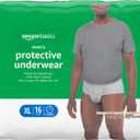 Amazon Basics Maximum Absorbency Incontinence Underwear for Men with Leak Protection and Odor Control, X-Large, 16 Count