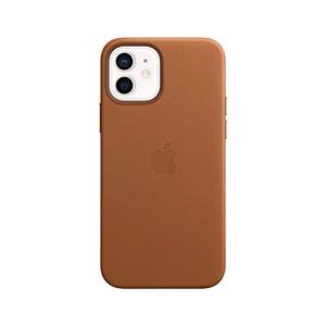 Apple iPhone 12 and iPhone 12 Pro Leather Case with Magsafe - Saddle Brown Apple iPhone 12 and iPhone 12 Pro Leather Case with Magsafe - Saddle Brown