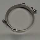 ROADFORMER 122mm- 130mm T-Bolt Hose O.D. Clamp - Working Range 4.81" - 5.12" for 5 inch Hose OD, Stainless Steel Bolt, SS Band Floating Bridge and Nylon Insert Locknut (122mm- 130mm, 2 pack)