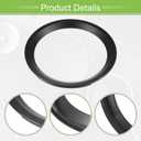 ACROPIX Universal 6.5" Subwoofer Speaker Rings Cover Spacers Speaker Audio Decorative Circle without Mesh Grille ABS Black - Pack of 2