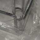 Betoveren 2 Tier Utility Rolling Cart Storage Organizer with Wheels Under Desk Mobile Bathroom Cart Organizer for Office Bathroom Home Kitchen Organization Transparent (Width 8.85 Inches)