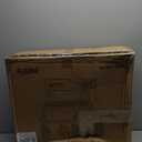 Walkers for Seniors Taller 5.3~7ft, Lightweight Foldable Rollator Walker, Built in Cable, Reinforced Aluminum Frame, 8" Big Rubber Wheels for All Terrain, 350lb Weight Capacity, Golden