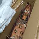 SAILINGSTORY 30" Wooden Sailboat Model Ship Sailboat Decor Schooner Atlantic 1:50 Scale Replica Navy and Walnut Antique Finish