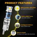 White 194 LED Bulbs License Plate/interior/Dashboard/Reading Lights | 2 SMD 3030 LED,168,175,T10, 2825 Bulbs, W5W Replacement Bulbs,10PCS