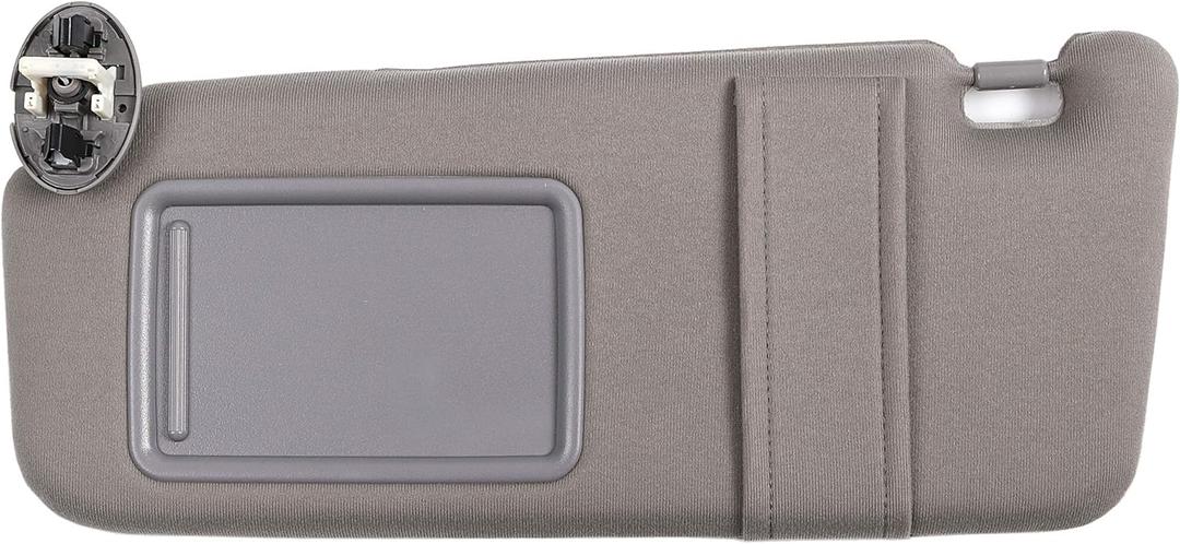 Ezzy Auto Gray Left Driver Side Sun Visor fit for Toyota Camry with Sunroof and Light 2007 2008 2009 2010 2011