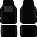 FH Group Car Floor Mats - Carpet for Cars, Universal Fit Automotive All Purpose Car Protector Mat for Most Sedan, SUV, Truck Floor Mats Black