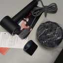 slopehill 110,000 RPM Professional Hair Dryer - 0.8lb Ultra-Lightweight, 2 Billion Ion Technology for 98% Frizz Reduction, AI Smart-Temp Control, Magnetic Attachments for All Hair Types (Dark Black)