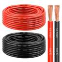 12 Gauge Wire 25 Feet, 12 AWG Pure Copper Wire, 12AWG Red and Black Oxygen Free Stranded Low Voltage Wire for Solar Panel, Automotive, Audio Auto, LED Lighting, Generator(12 AWG 25FT)