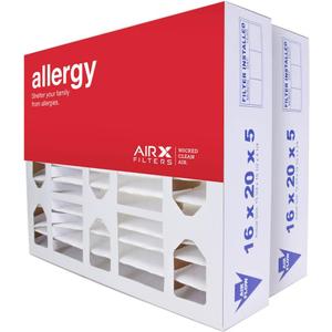 AIRx Filters 16x20x5 MERV 11 HVAC AC Furnace Air Filter Replacement for Lennox X0582, Allergy 2-Pack, Made in the USA