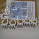 Homemory 6 Pcs Window Candles with Sensor Dusk to Dawn, Ivory Striped Candlesticks with Suction Cups, Roman Column Christmas Window Candle Battery Operated, Flameless Led Taper Candles for Windows