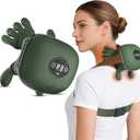 Human-Like Neck Massager with Heat for Pain Relief Deep Tissue, Cordless 4D Kneading Neck and Shoulder Massager Back Massager with Bionic fingers Massage and Screen, Ideal Gifts for Women Men (Green)