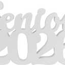 3 x Senior 2026 Sign Graduation Decorations, White Faux Wooden Photo Props, 2026 Graduation Table Decorations for Any Schools Party