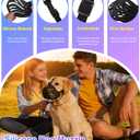 Dog Muzzle for Large Dogs, Silicone Basket Dog Muzzle for Large and Medium Dogs Breed Can Prevent Eating Chewing and Barking for Grooming Trimming Training(Coffee, S-4)