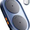 Dual Turntable Mouse Jiggler Silent Mechanical Movement with Random Function, Undetectable Mouse Mover, Timer, Keep Computer Awake