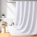 Madison Park Shower Curtain Waffle Weave, Vibrant Dyed, Waffle Shower Curtain 3M Scotchgard Moisture Management, Farmhouse Shower Curtains for Bathroom, Standard: 72x72 White (72"W x 72"L (Pack of 1), White Solid)