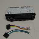 UNITOPSCI Single Din Bluetooth Multimedia Car Stereo Radio Bluetooth Hands-Free Calling Audio Receiver FM Radio Car MP3 Player AUX in/Dual USB Port Digital Media, Fast Charging LCD Digital Radio