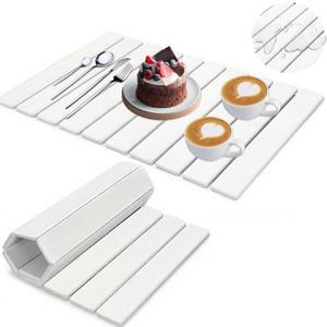 Stone Drying Mat for Kitchen Counter, Eco-Friendly Absorbent Foldable Diatomaceous Earth Mats, Drying Stone for Kitchen Counter for Any Countertop, 23"15.3" , White 