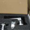 Magnetic Automatic Door Lock Silent Locking Anti-Collision Design Zinc Alloy Handle Aluminum Alloy Body Suitable for Doors with a Thickness of 1 3/8" to 2" Special Lock for Wooden Doors (Silver)