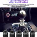 2 x 5PCS Shift Knob Adapter,Car Accessories,Universal Aluminum Alloy Universal Shifter Knob Adapter Nut Inserts for M10x1.25/M12/M14 Threads,Automotive Replacement,Suitable for Most Car Models