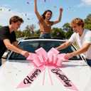 30 Inch Giant Car Bow for Gift  Extra Large Car Bow Giant for Birthday Surprises, Christmas Decorations for Car  Big Bow for Car